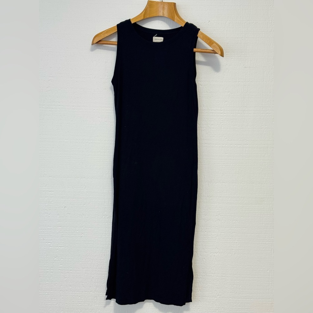 Thread & Supply Black Midi Dress